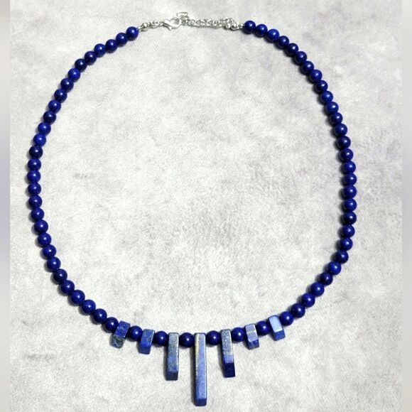 Lapis Lazuli Necklace 18-20 inches - Picture 1 of 15